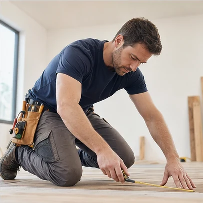 Home contractor working for a local service campaign example.